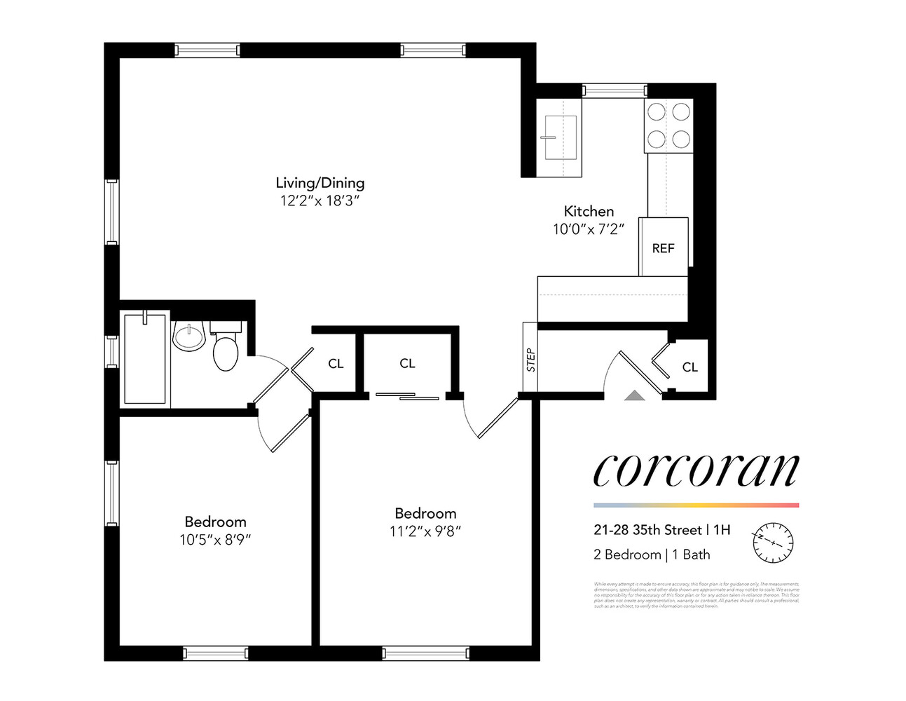 21-28 35th Street, Unit 1H Queens, NY 11105 - Photo 8 of 8 a picture of a park with a white wall