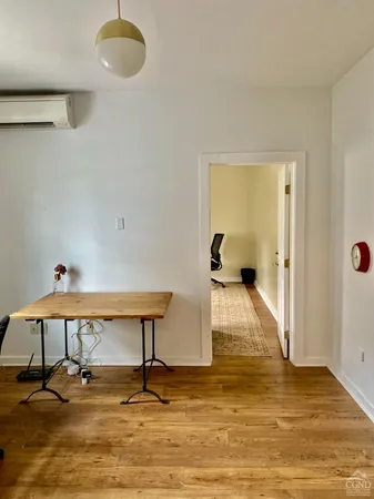 a view of a room with table tennis table
