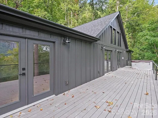 a backyard of a house