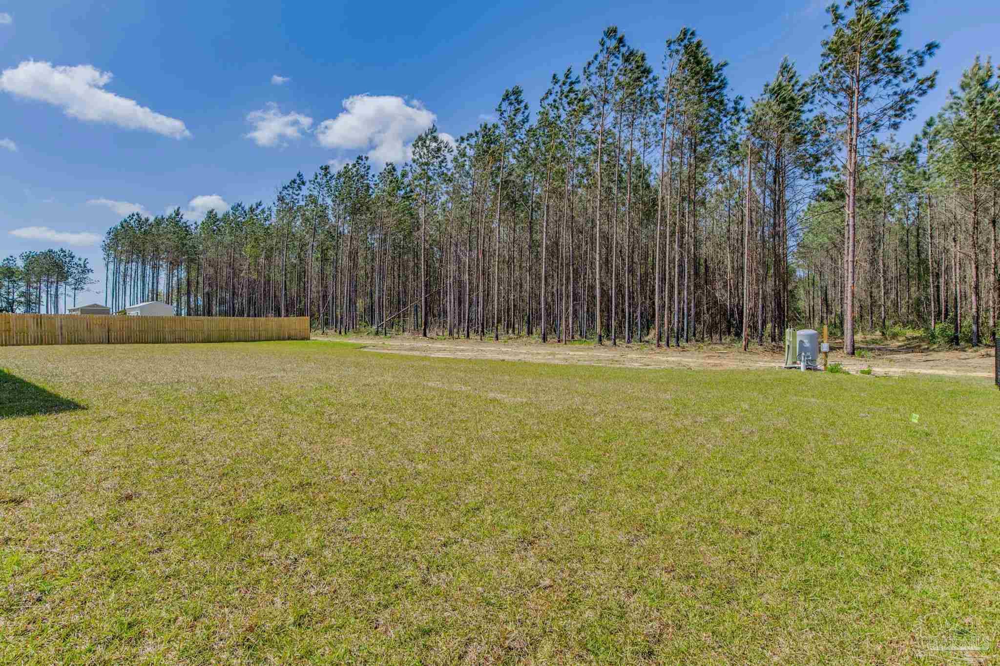 4404 Russell Elliott Road Jay, FL 32565 - Photo 60 of 62 a backyard of a house with lots of green space and fountain