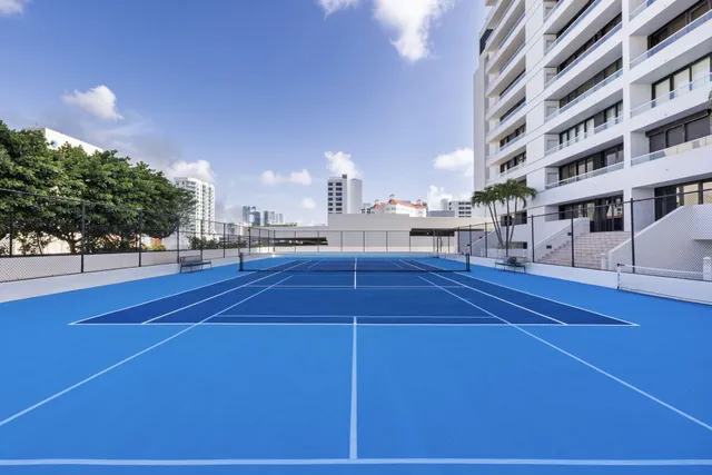 a view of a city with tall buildings