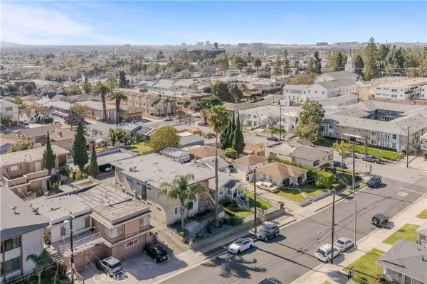 an aerial view of a city