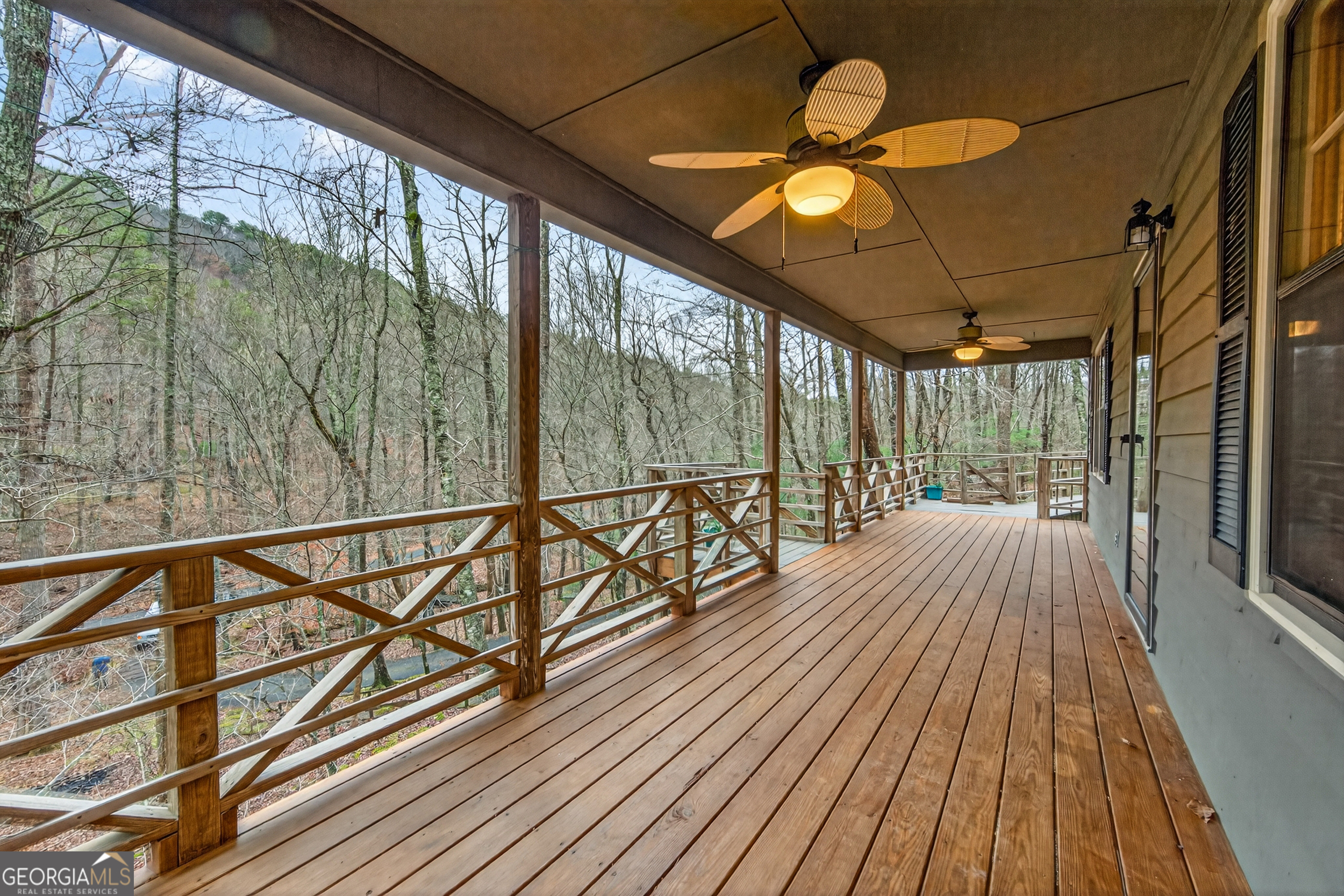 1165 Sparks Branch Road Hiawassee, GA 30546 - Photo 2 of 31 a view of balcony with wooden floor
