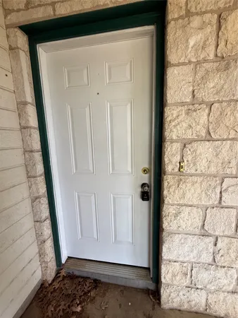 a view of front door