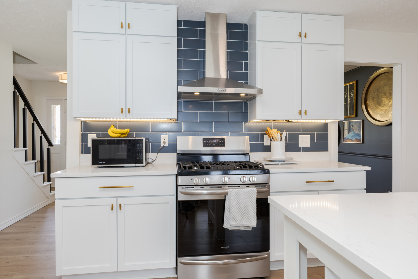 1805 Widermere Drive Normal, IL 61761 - Photo 12 of 46 a kitchen with stainless steel appliances granite countertop a stove and a microwave