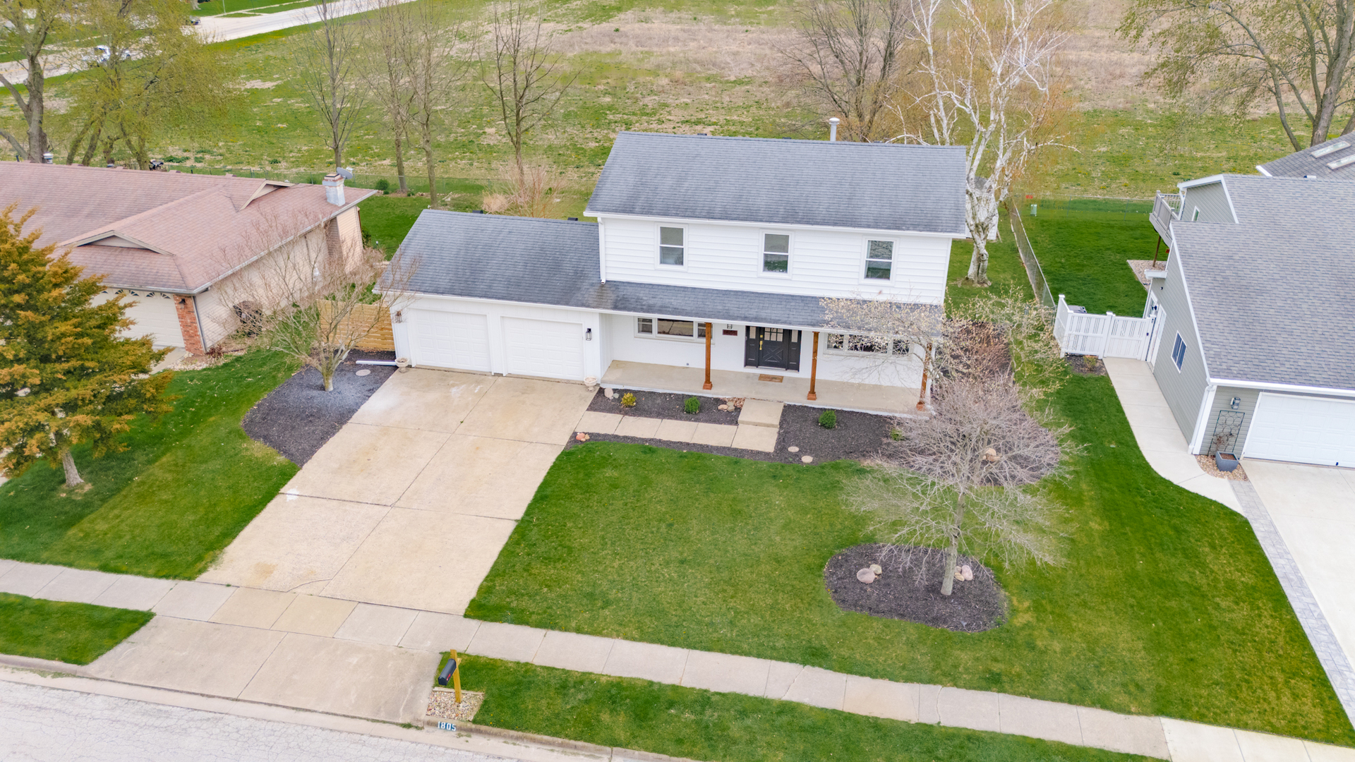 1805 Widermere Drive Normal, IL 61761 - Photo 40 of 46 a aerial view of a house with garden