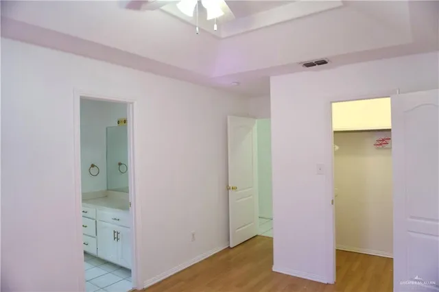 a view of an empty room