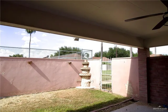 a house view with a outdoor space