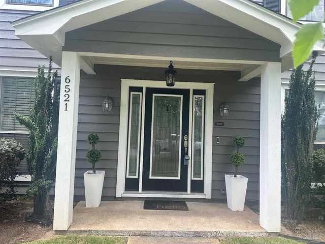 a view of a entryway door front of house