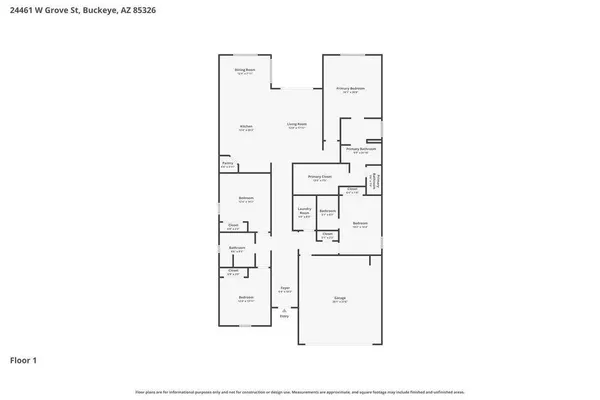 $2,405 | 24461 West Grove Street, Buckeye, AZ 85326