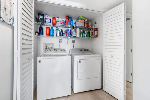 a room with storage and utility