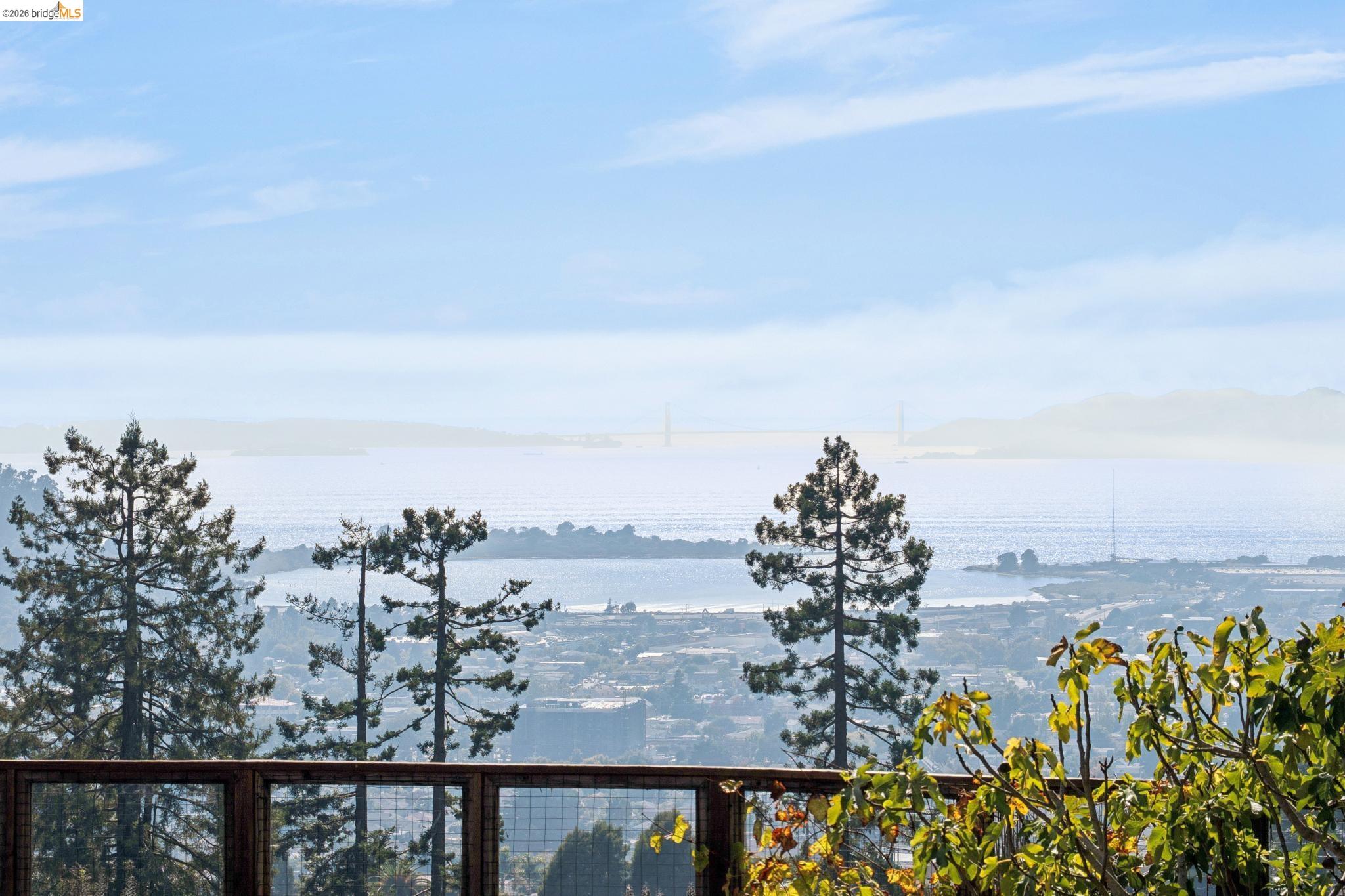 38 Highgate Road Kensington, CA 94707 - Photo 73 of 78 Expansive water and city vista featuring a distant bridge and surrounding hills