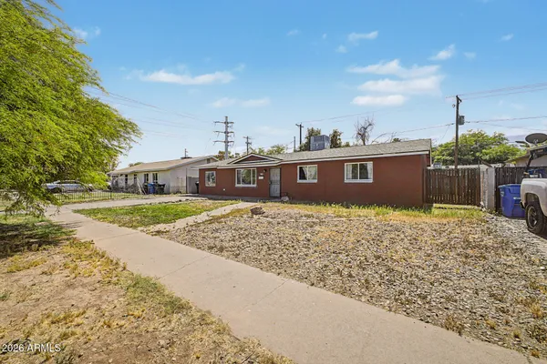 a view of a house with a outdoor space