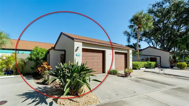 a house view with a outdoor space