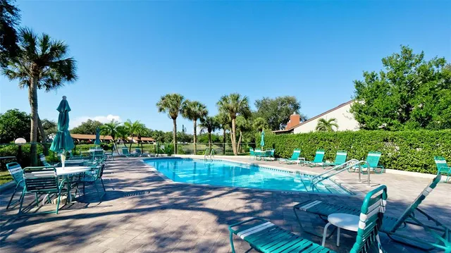 a view of an outdoor space and seating area