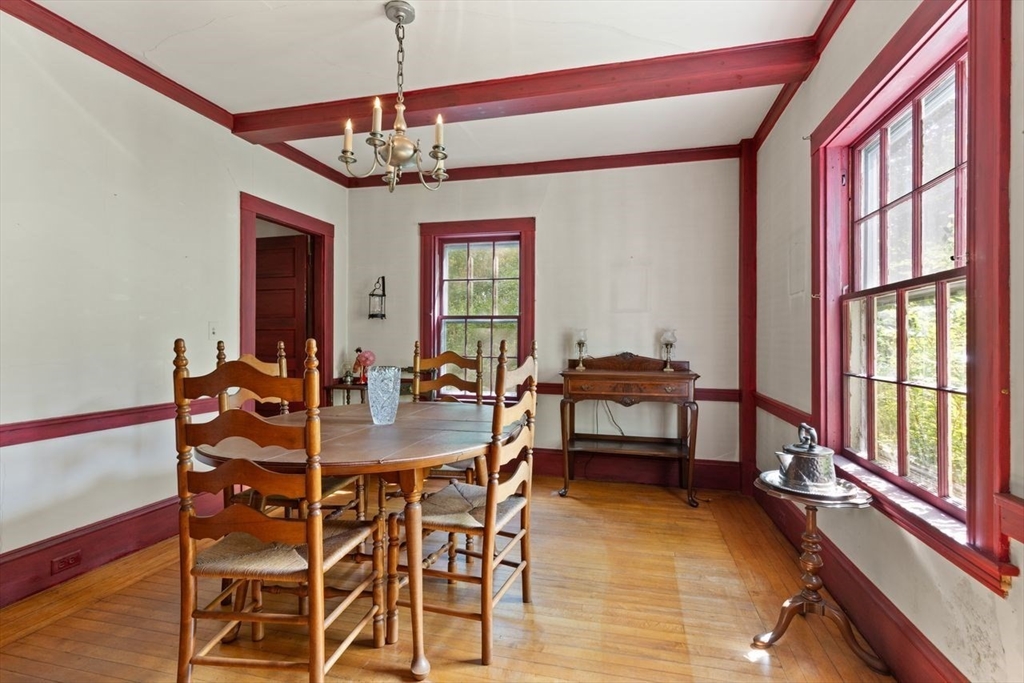 17 Pine Road Sharon, MA 02067 - Photo 11 of 33 a view of a dining room with furniture window and wooden floor