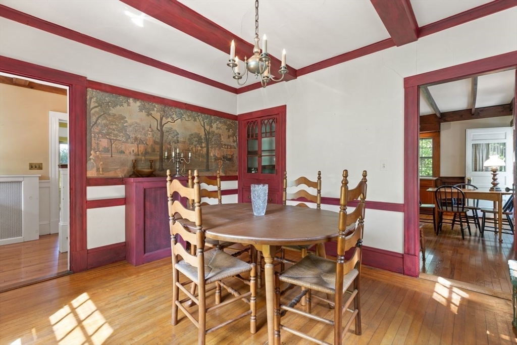 17 Pine Road Sharon, MA 02067 - Photo 13 of 33 a view of a dining room with furniture window and outside view