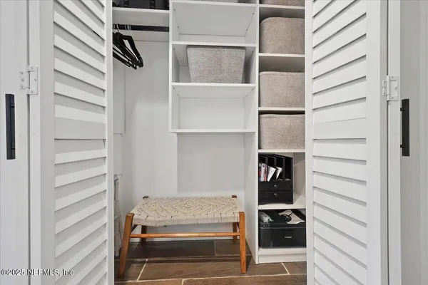 a view of walk in closet