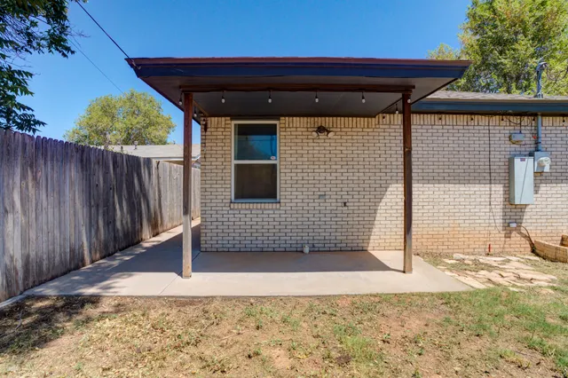 a backyard of a house