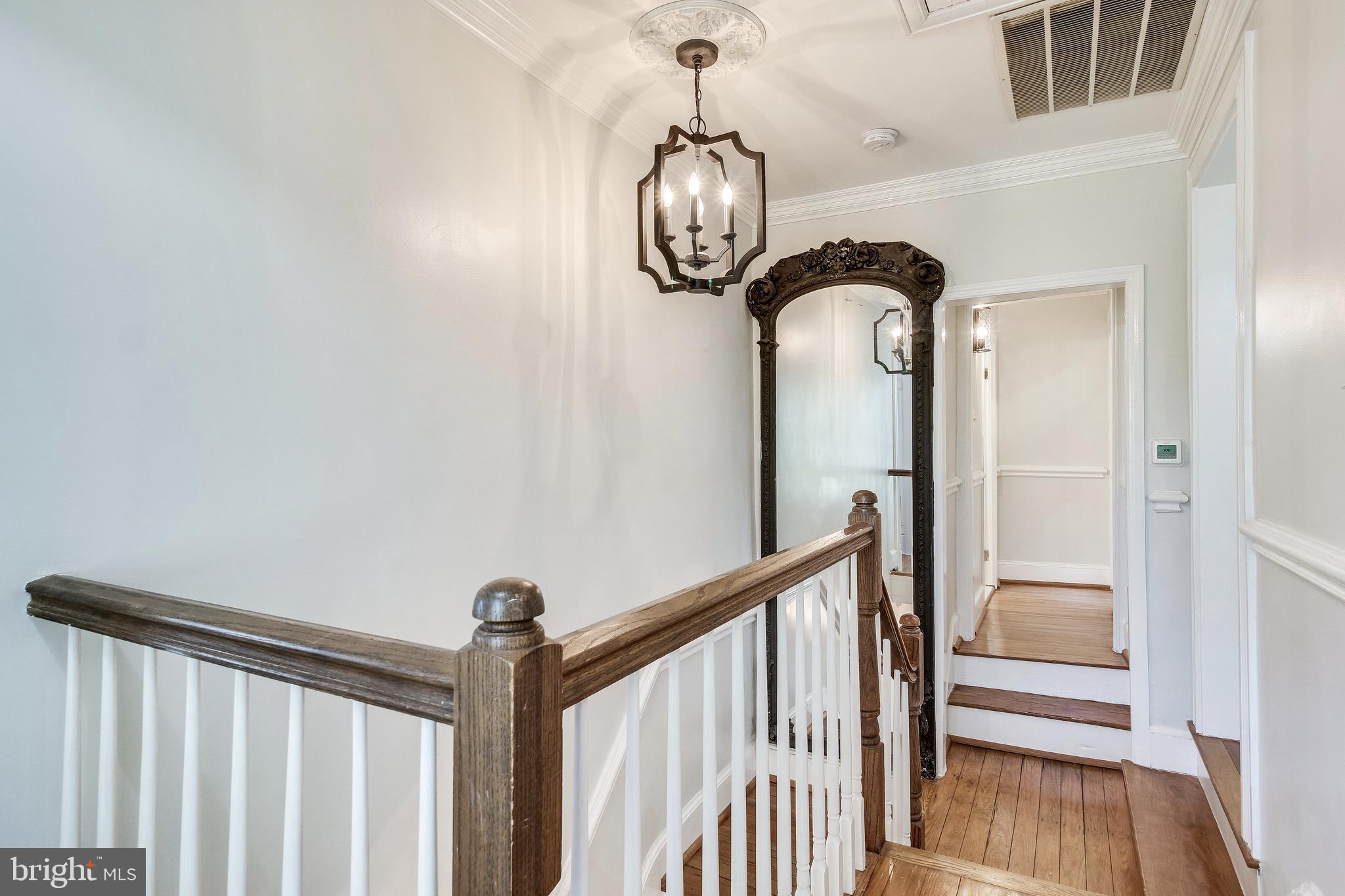 3601 Old Post Road Fairfax, VA 22030 - Photo 44 of 78 Upper level landing and floor to ceiling mirror