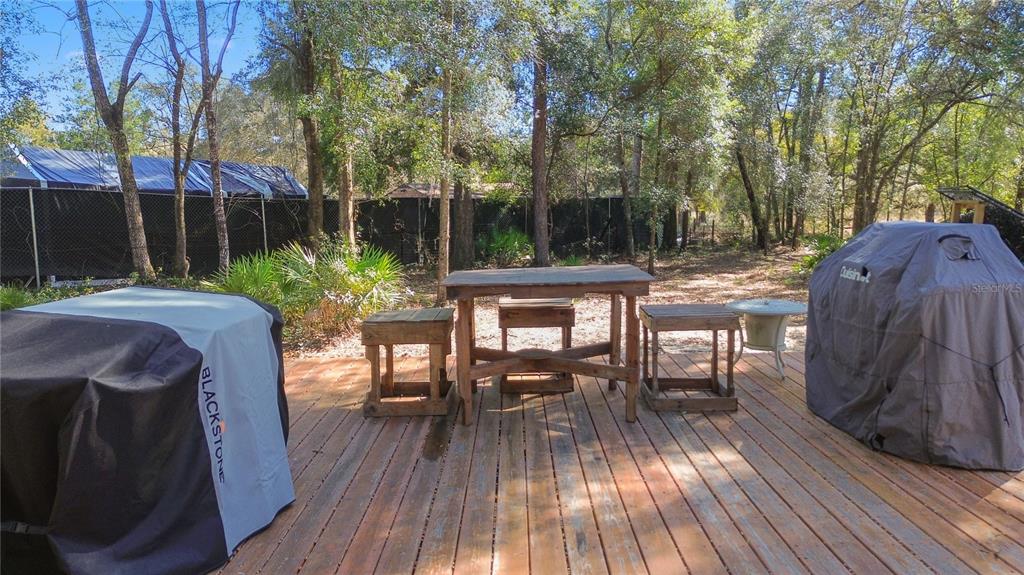 9410 Southwest 156th Place Dunnellon, FL 34432 - Photo 33 of 56 a view of a dinning table and chairs in patio of a house