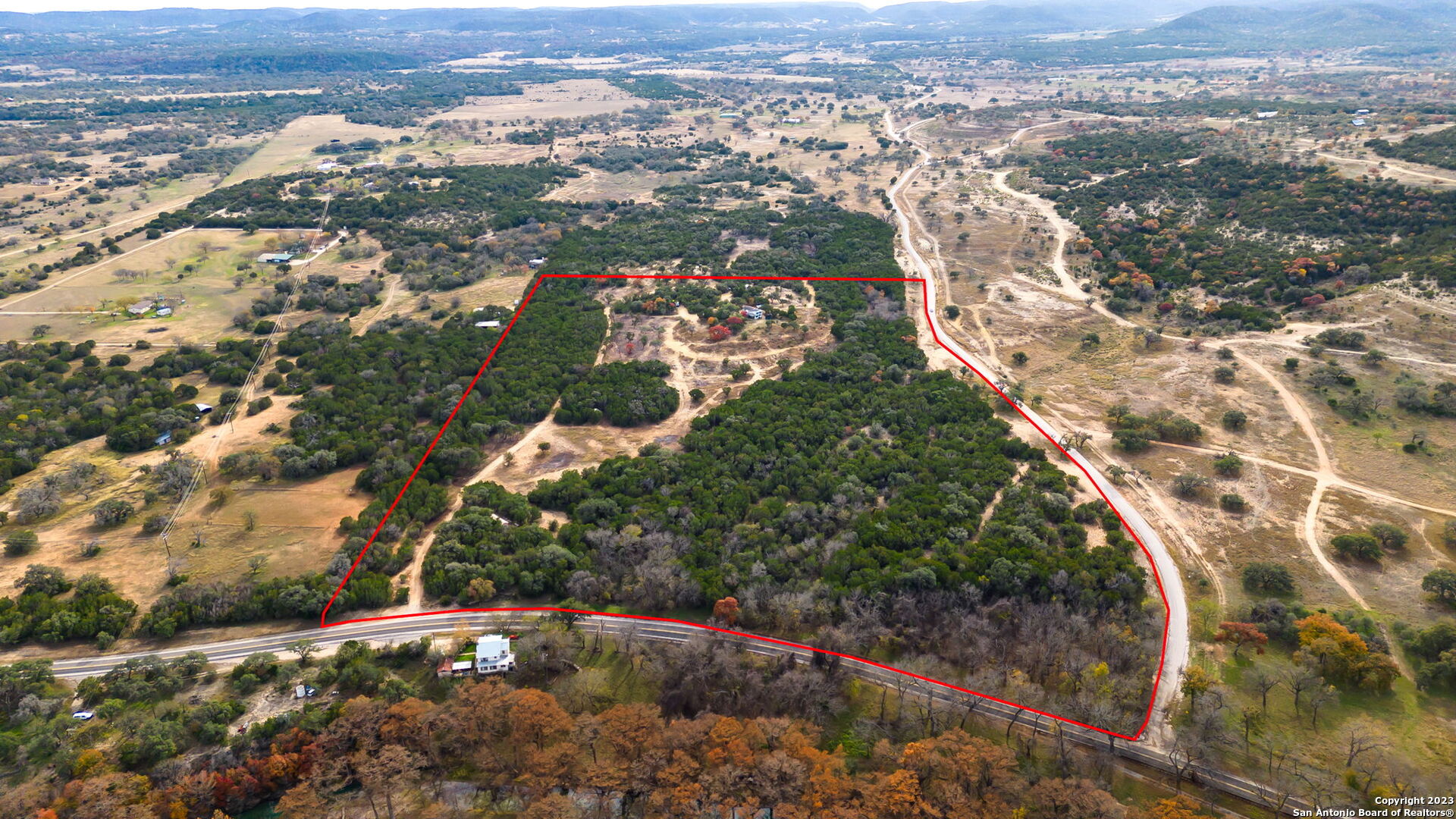8417 Highway 16 Bandera, TX 78003 - Photo 1 of 28 an aerial view of city