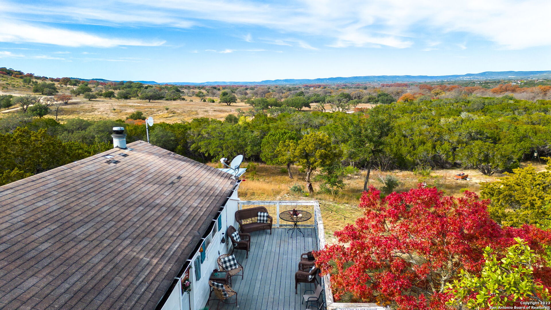 8417 Highway 16 Bandera, TX 78003 - Photo 9 of 28 a view of a terrace with a lake view