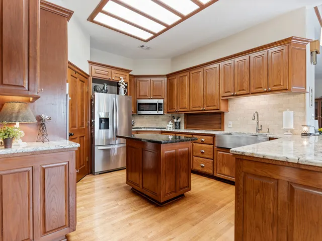 a front view of a house with swimming pool