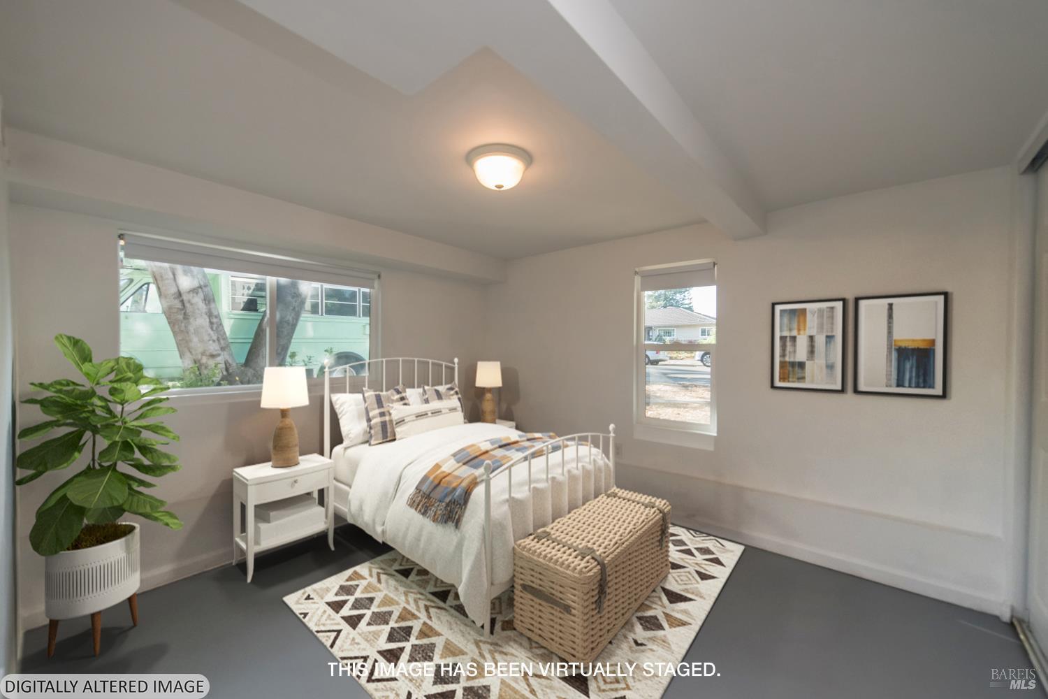 300 West 8th Street Santa Rosa, CA 95401 - Photo 21 of 39 Virtually staged downstairs bedroom 1