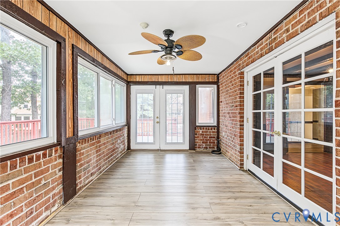 13310 Gladehill Road Chester, VA 23831 - Photo 25 of 41 Enclosed porch with wood-finish flooring, exposed