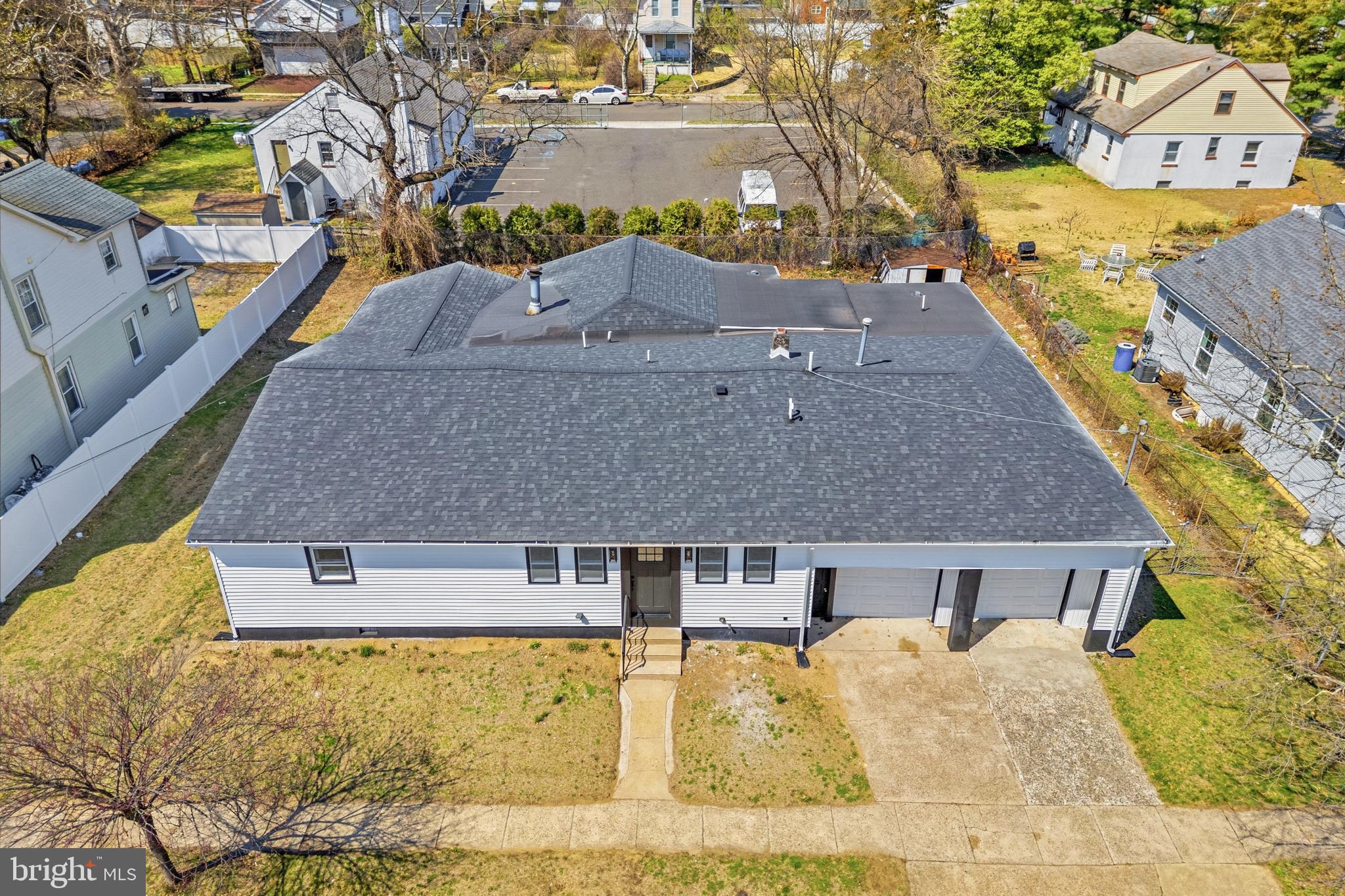 523 Front Street Palmyra, NJ 08065 - Photo 1 of 30 a aerial view of a house next to a yard