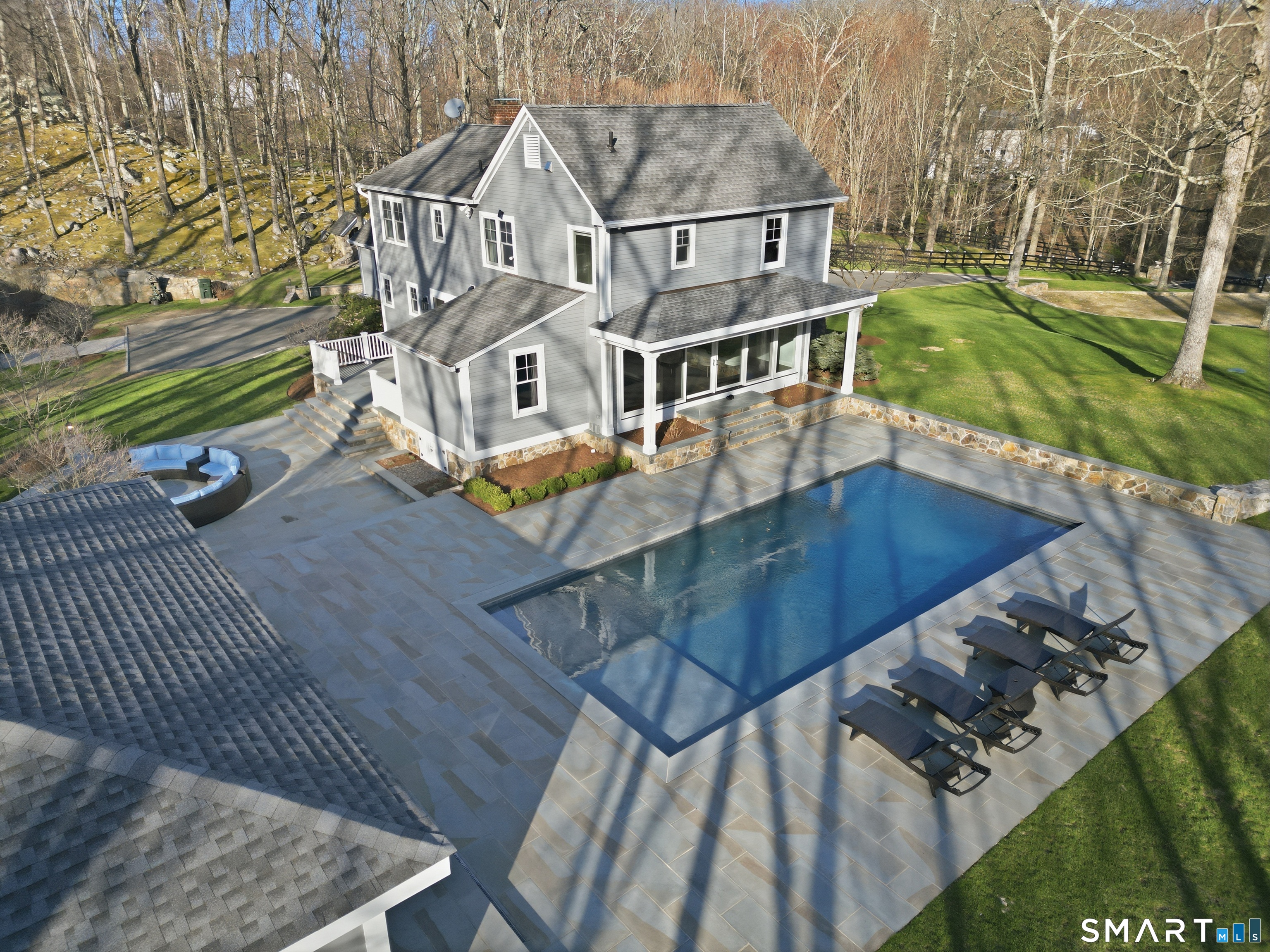 21 Split Rock Road Newtown, CT 06470 - Photo 34 of 40 swimming pool view with a outdoor seating