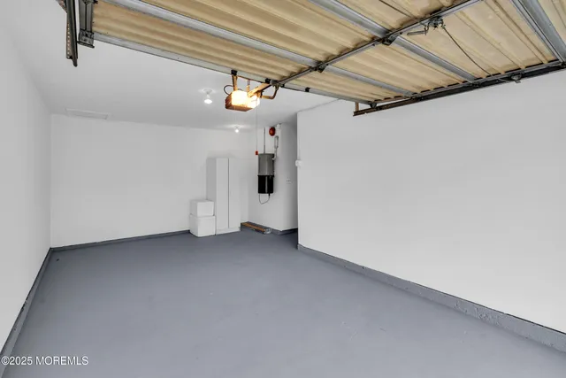 a view of a room with garage