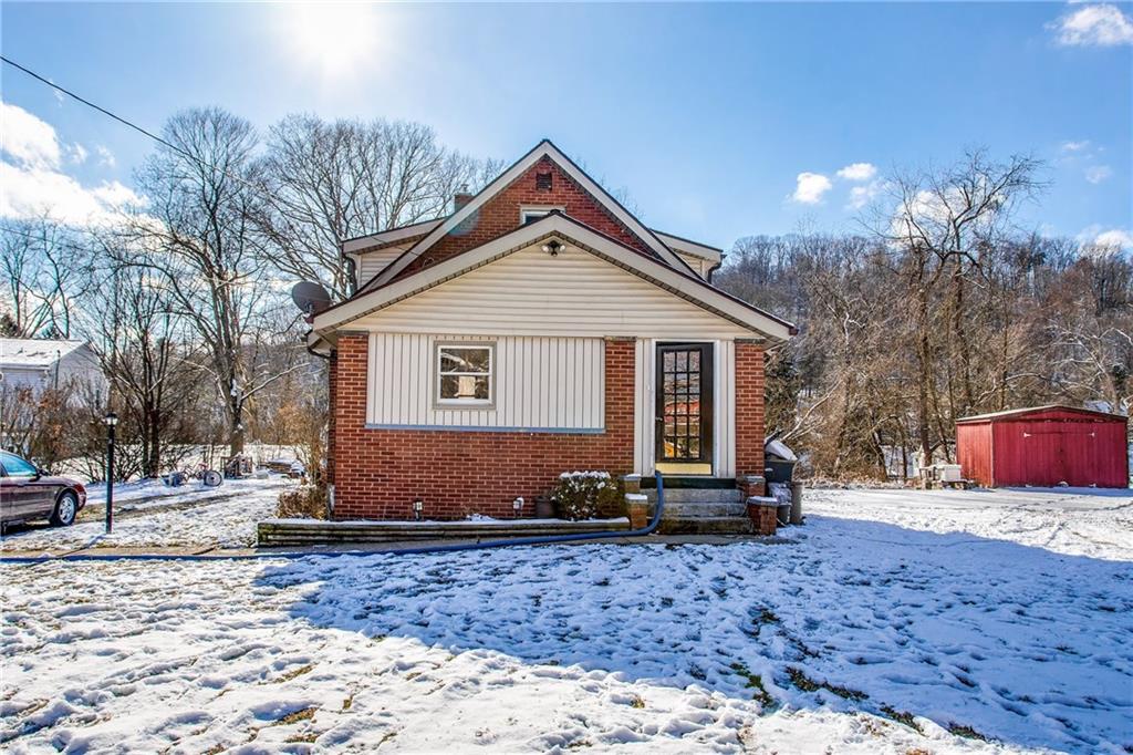 Shaffer Road is placed perfectly on the property to give you a nice size front yard and even bigger rear with a wooded private space, great for entertaining.