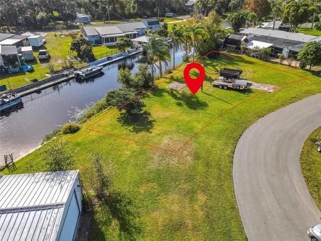an aerial view of a swimming pool
