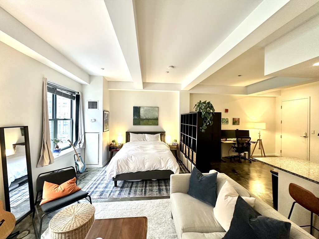 40 Fay Street, Unit 207 Boston, MA 02118 - Photo 3 of 9 a living room with furniture and a flat screen tv