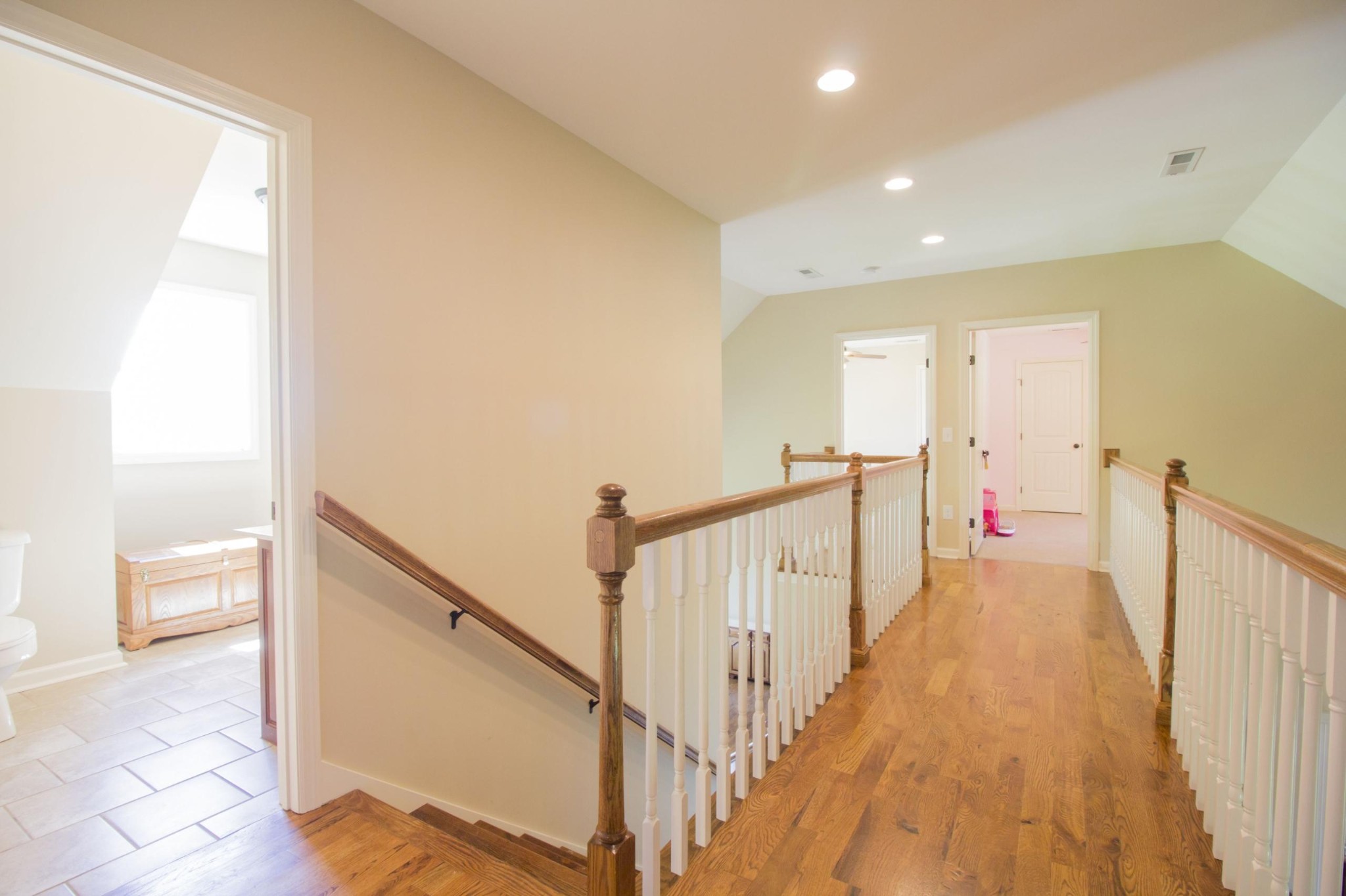 57 Lakeside Drive Carthage, TN 37030 - Photo 22 of 34 a view of a hallway with wooden floor and stairs