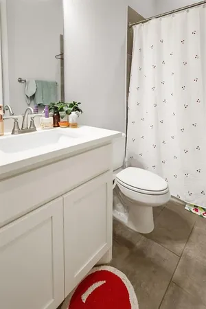 a bathroom with a sink and a toilet