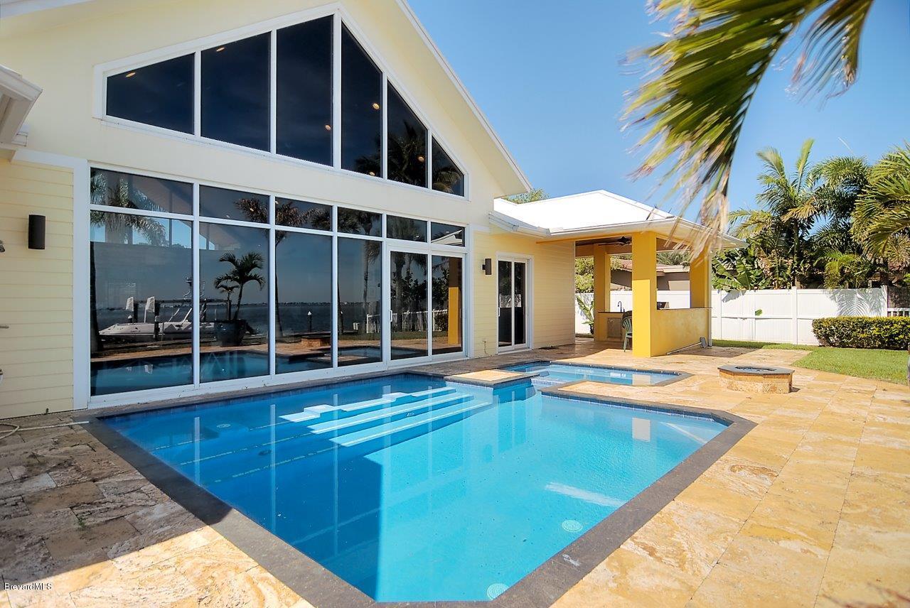 21 Country Club Road Cocoa Beach, FL 32931 - Photo 17 of 22 POOL WITH SUMMER KITCHEN