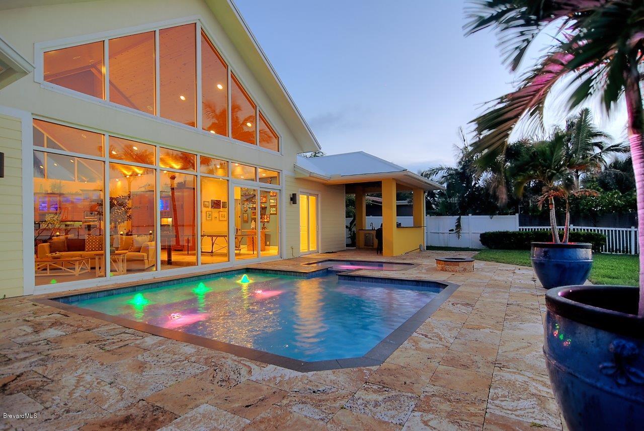 21 Country Club Road Cocoa Beach, FL 32931 - Photo 6 of 22 POOL EVENING