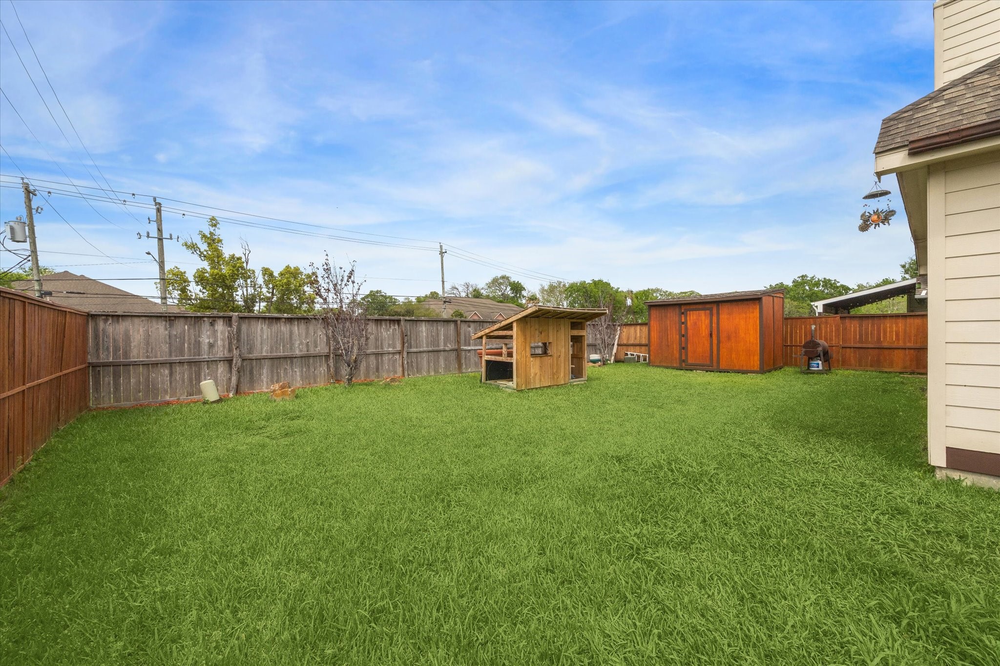 4713 Cypress Bend Court Pearland, TX 77584 - Photo 27 of 27 Large privacy fenced backyard with storage shed