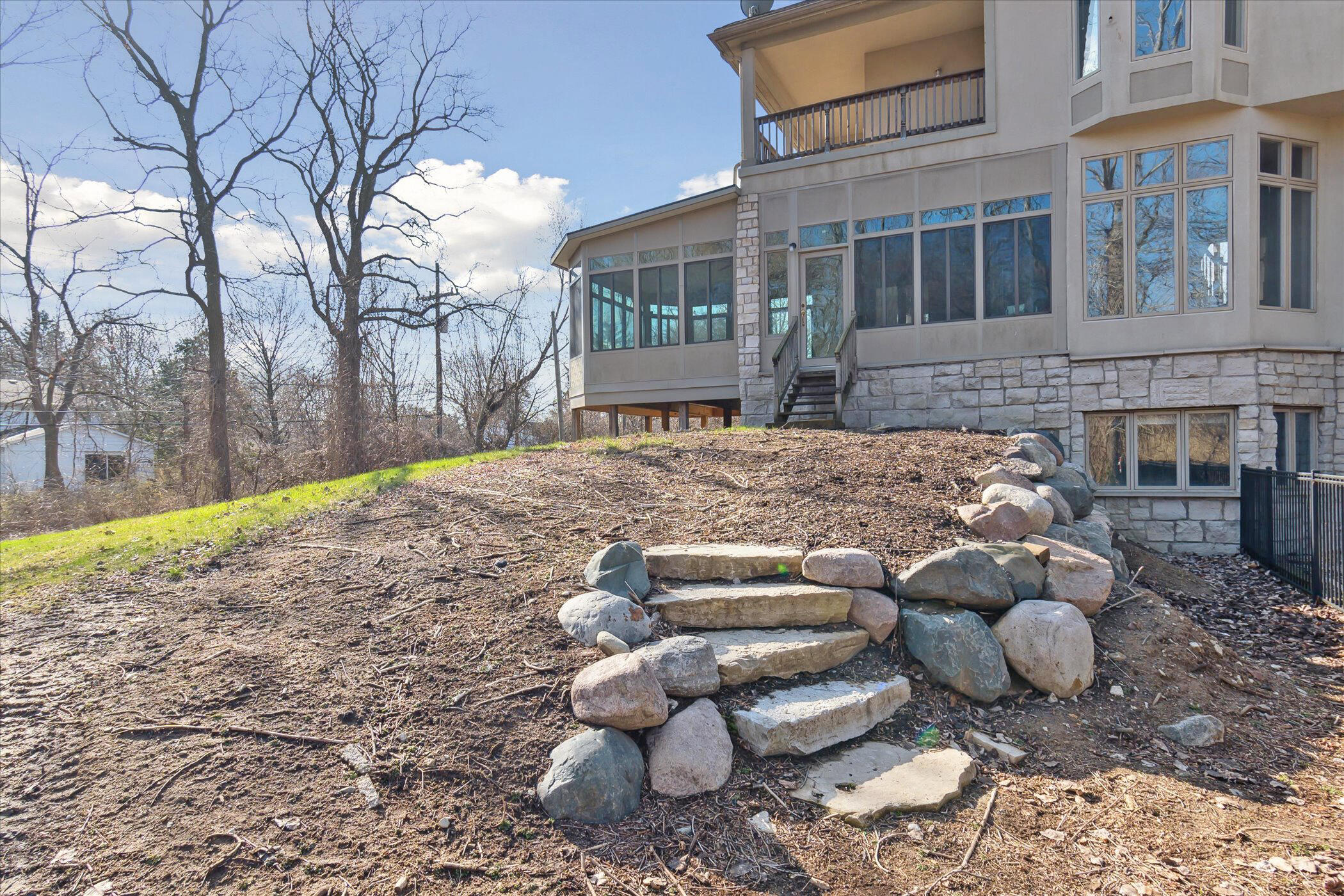 4660 Quarton Road Bloomfield Hills, MI 48302 - Photo 17 of 51 terraced rock stairs in back by pool