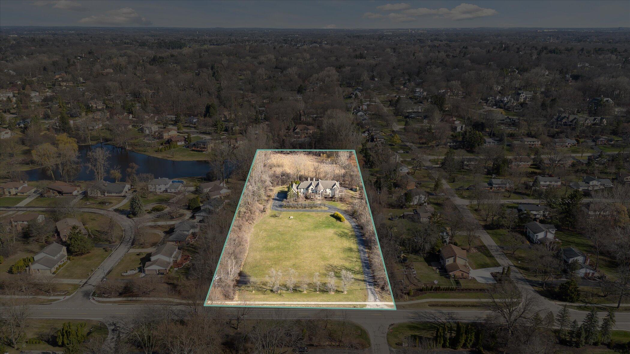 4660 Quarton Road Bloomfield Hills, MI 48302 - Photo 51 of 51 outline parcel view of acreage