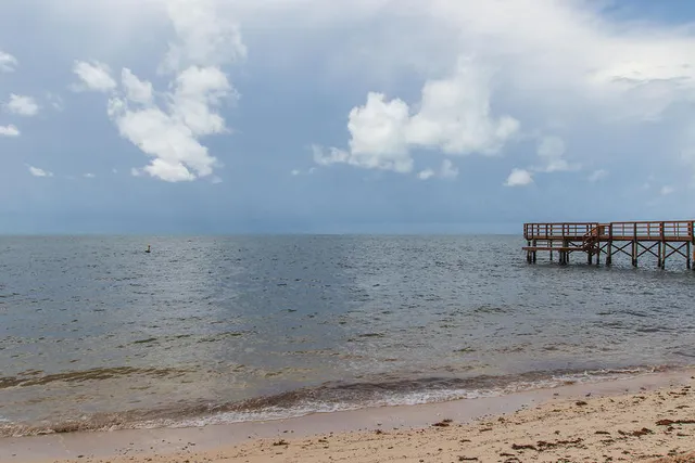 a view of a chairs and table in patio