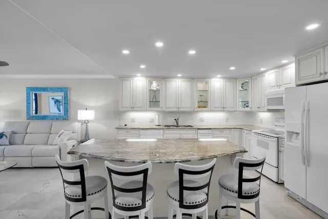 a view of a golf course with a lake