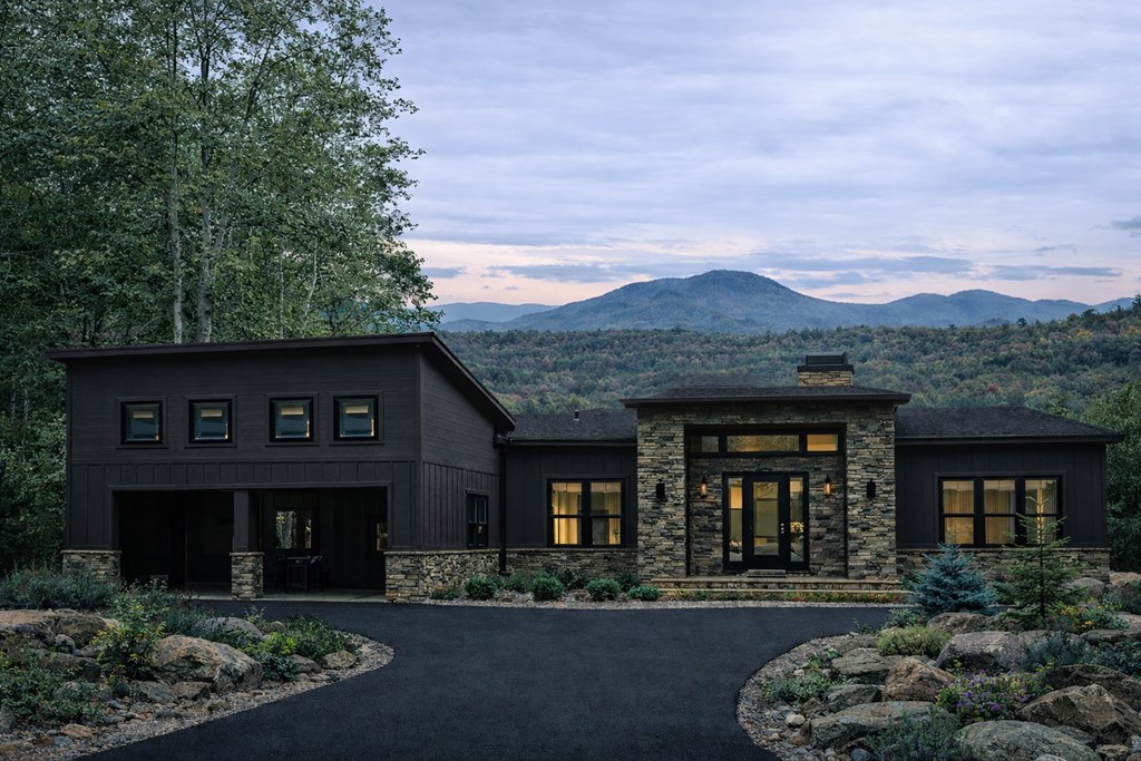 1 Riverview Circle Blue Ridge, GA 30513 - Photo 15 of 15 a front view of a house with a garden