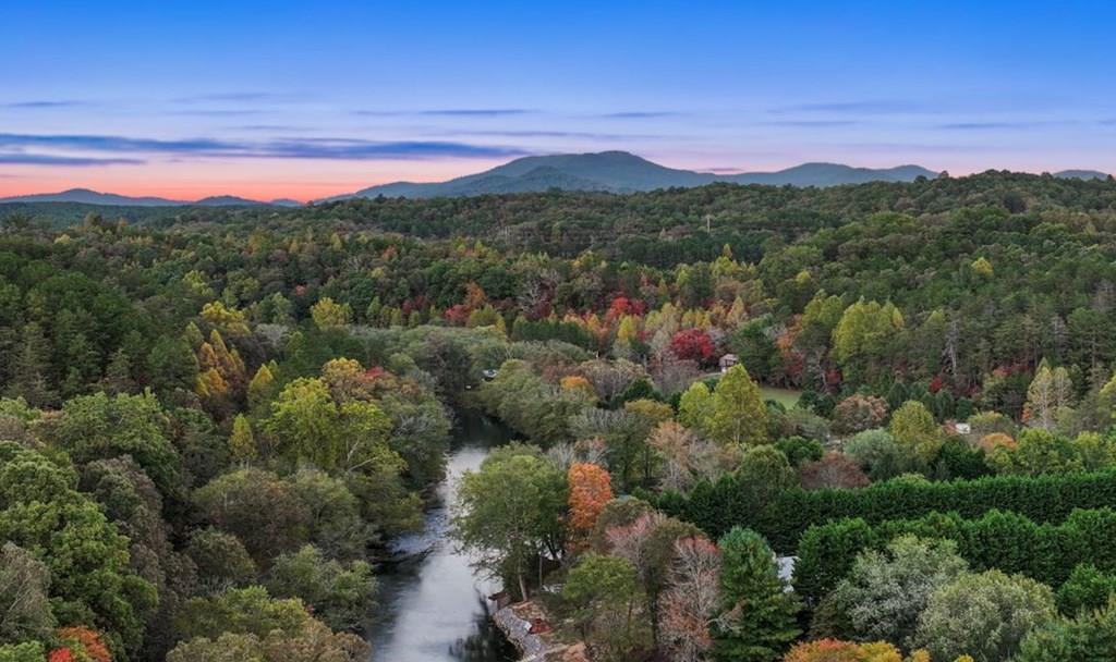 1 Riverview Circle Blue Ridge, GA 30513 - Photo 2 of 15 a view of a city with mountains in the background