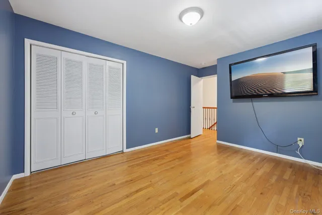 a view of a livingroom with a flat screen tv