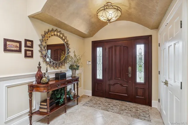 a view of living room and front door