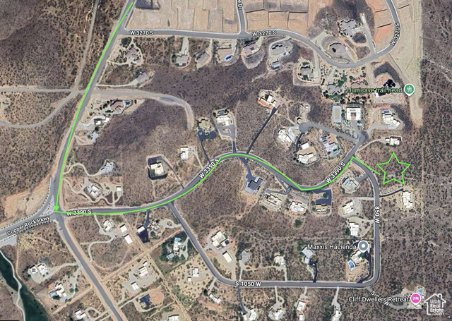 3391 South 850 West Hurricane, UT 84737 - Photo 14 of 16 Aerial map of property and surrounding area
